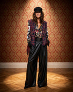 5PROGRESS - TARTAN GILET CROPPED