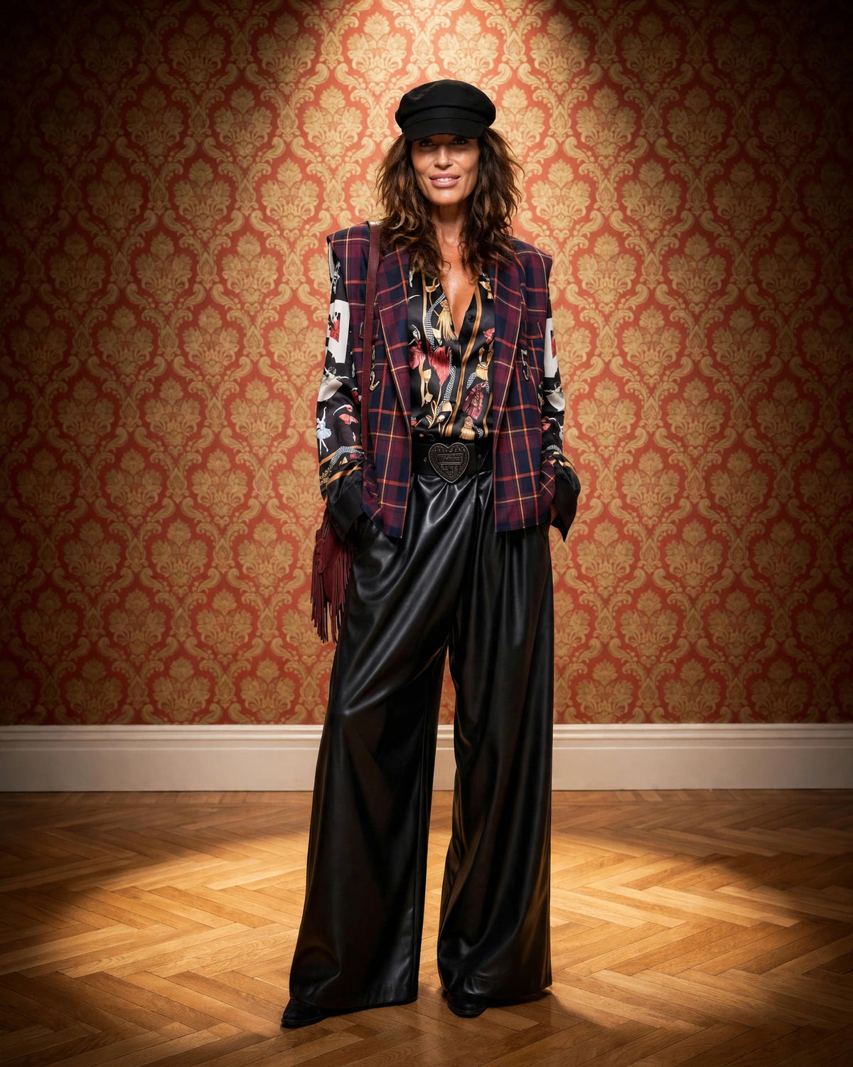 5PROGRESS - TARTAN GILET CROPPED