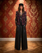 5PROGRESS - TARTAN GILET CROPPED