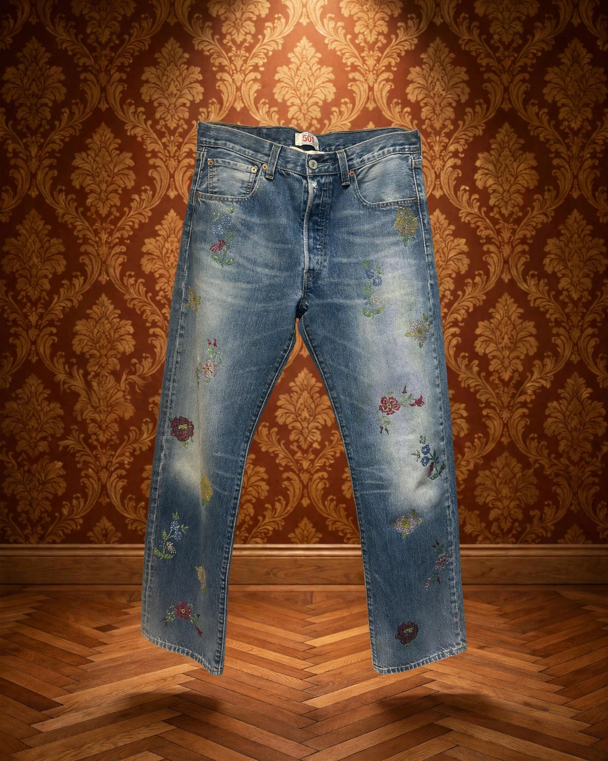 5PROGRESS - JEANS LEVIS VINTAGE FLOWER BOUQUET