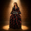 BELLAVITIS - COMPLETO BOMBER E GONNA VELVET FLOWERS
