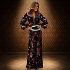 BELLAVITIS - COMPLETO BOMBER E GONNA VELVET FLOWERS