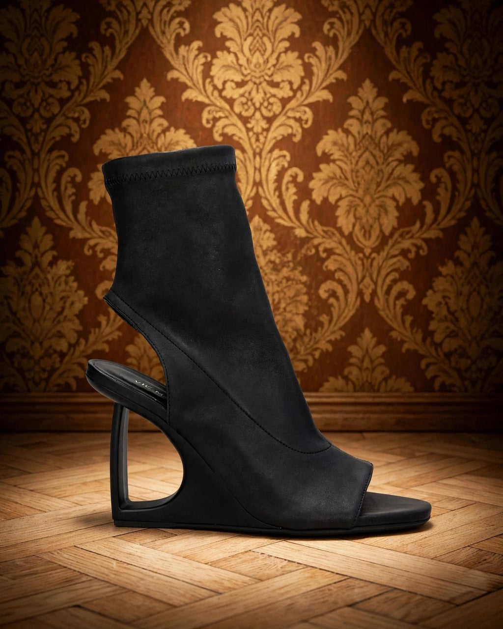Vic Matie Stivaletto open toe nero
