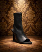Vic Matie Stivaletto open toe nero