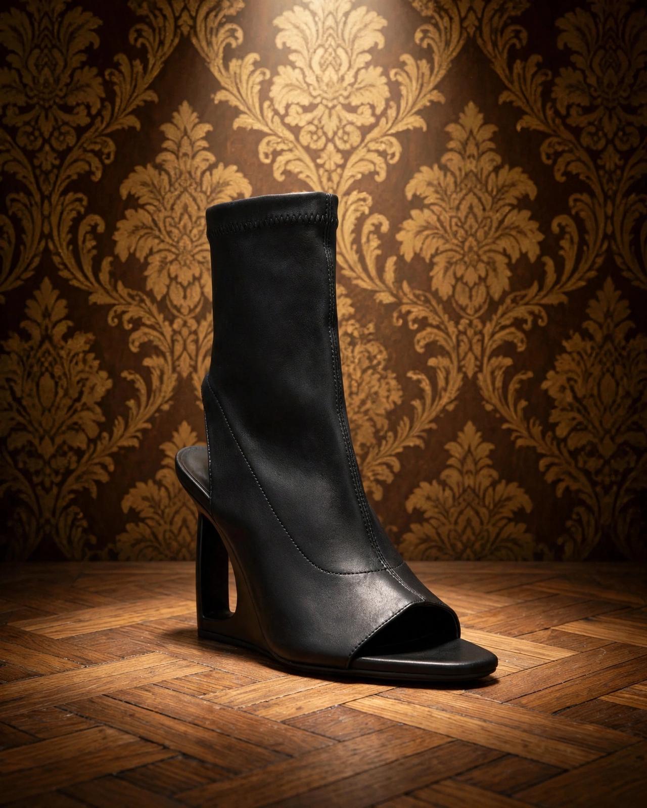 Vic Matie Stivaletto open toe nero