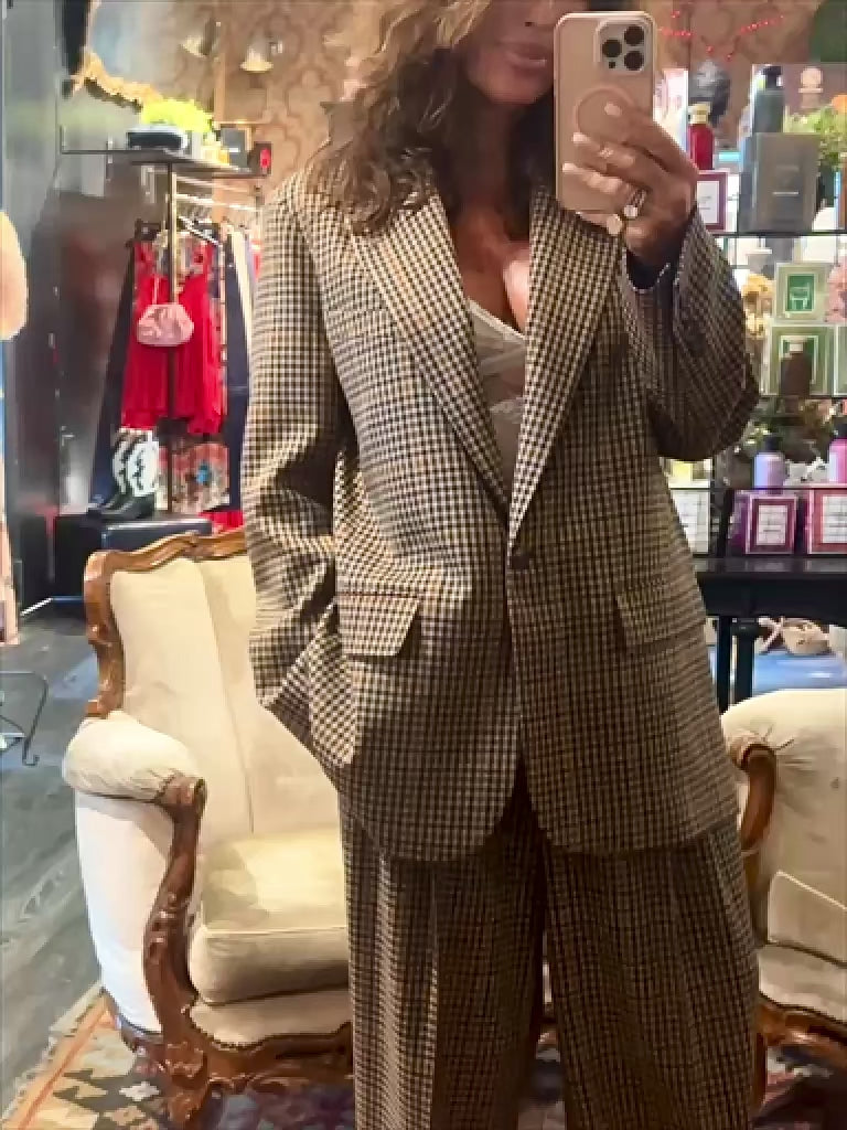 ANYE BYE -OVER BLAZER TWEED